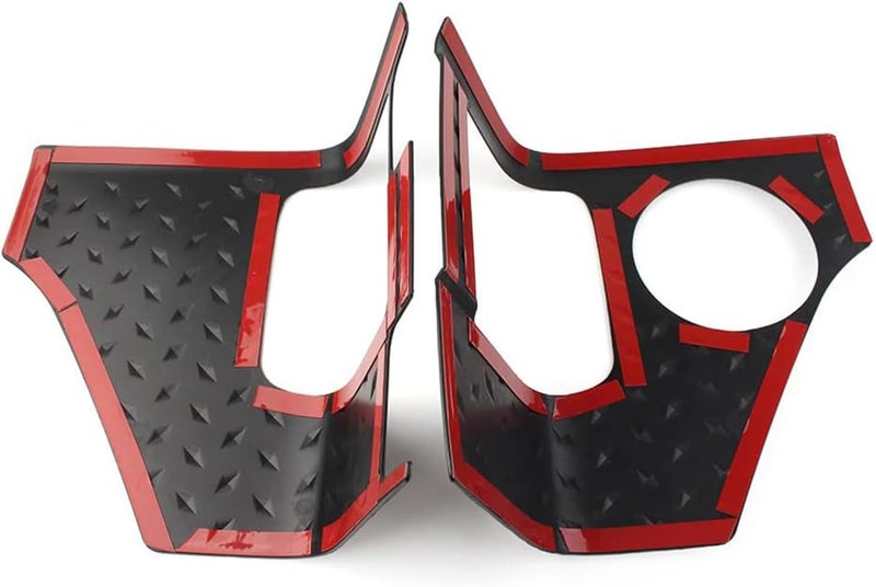 Wocch JL Rear Corner Guards Body Armor Kit Tail Light Trim Covers Compatible with 2018-2026 Jeep Wrangler JL JLU Rear Quarter Panel Black Diamond Armour - Image 3